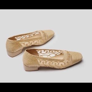 NWT MIISTA Indra raffia low heels Anthropologie 6.5